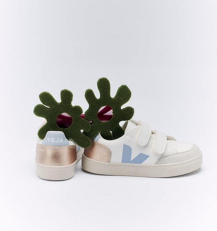 veja zapatillas small-v-12 cuero multicolor XV0520610