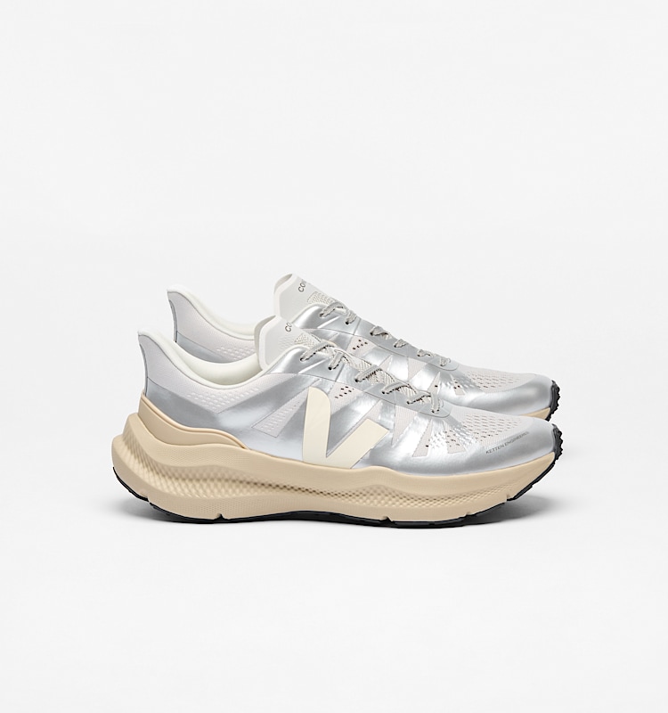 veja sneakers condor-3-advanced recycled silver CE2820951 Lateral view