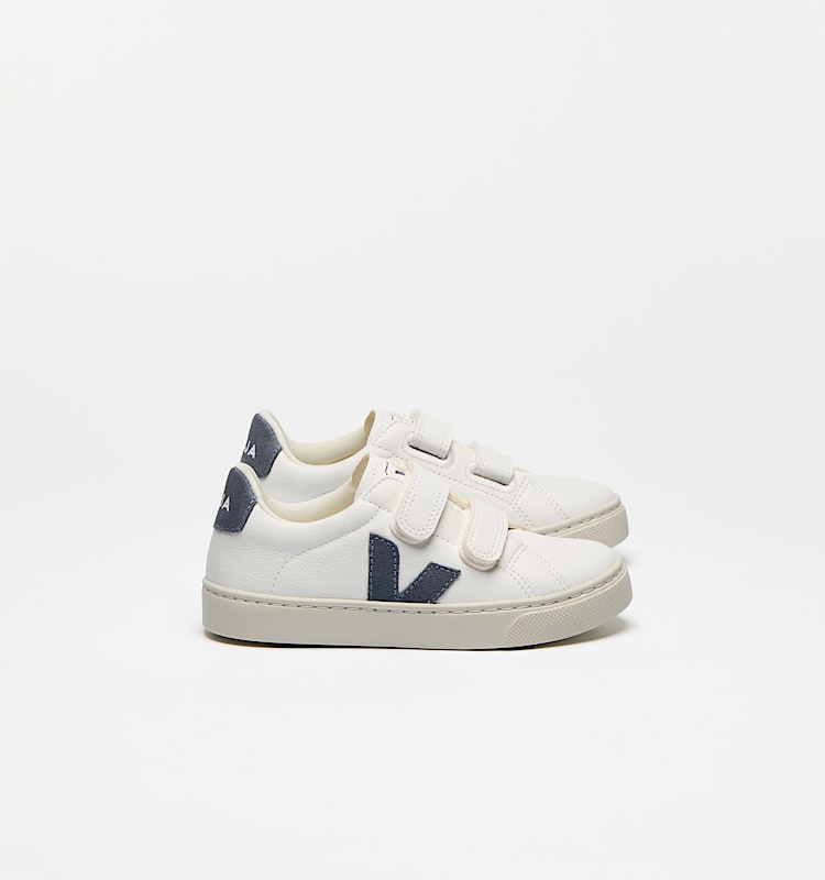 veja zapatillas small-esplar cuero blanco SV0520643 Lateral view