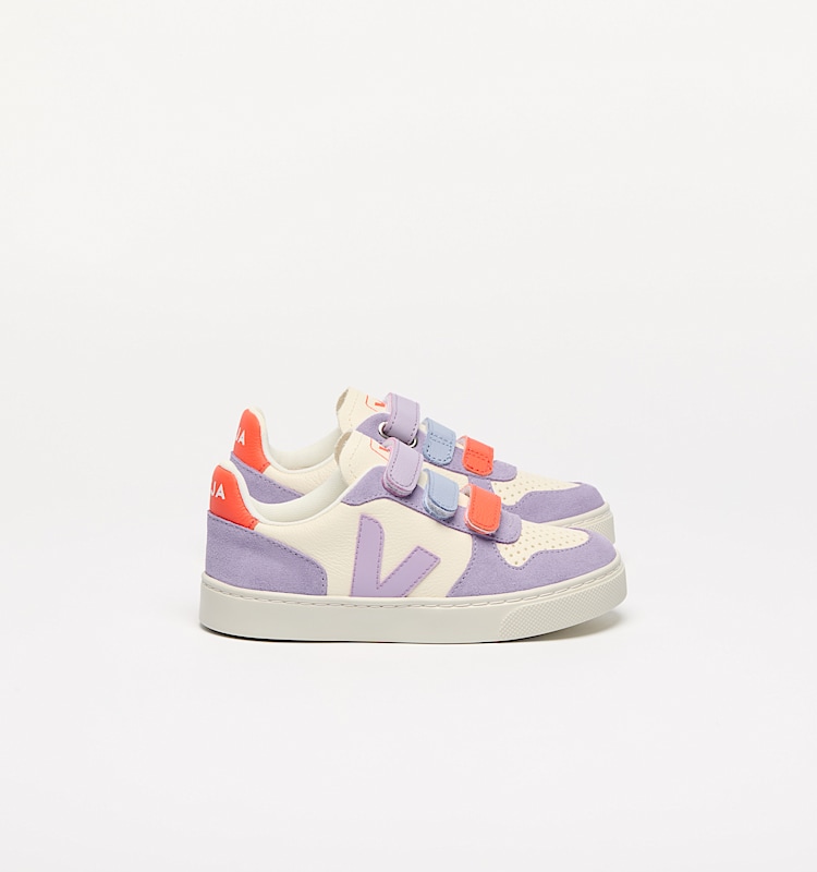 veja sneakers small-v-10 leather purple CV0520614 Lateral view