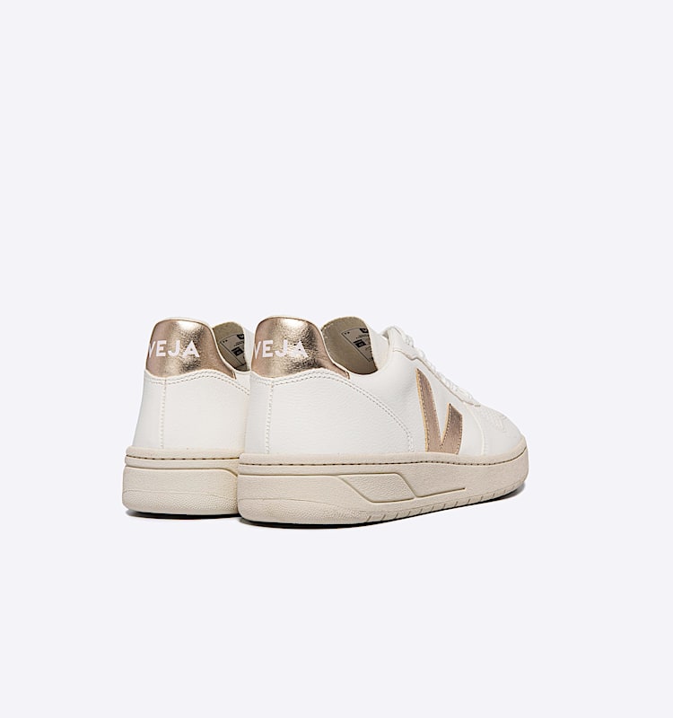 veja zapatillas v-10 cuero blanco VX0502935 Back view