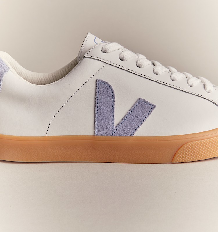 veja zapatillas esplar-logo cuero blanco EO0220765