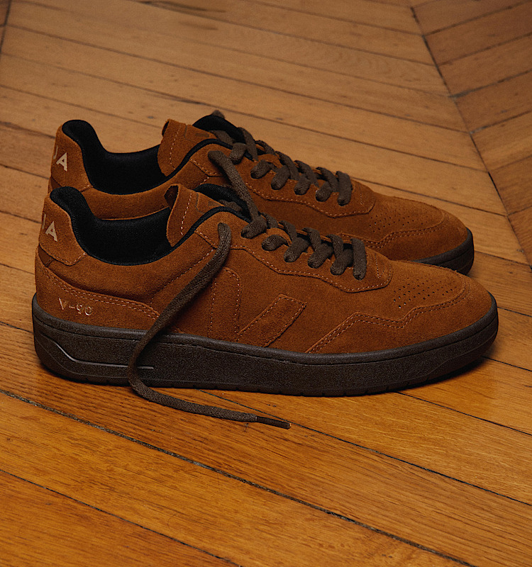veja sneakers v-90 suede brown VD0320929