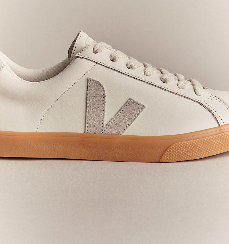 veja zapatillas esplar-logo cuero blanco EO0220906