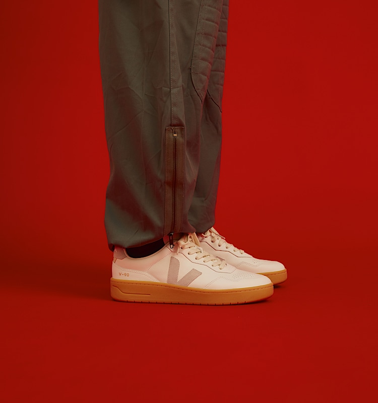 veja sneakers v-90 皮革 白色 VD2003893