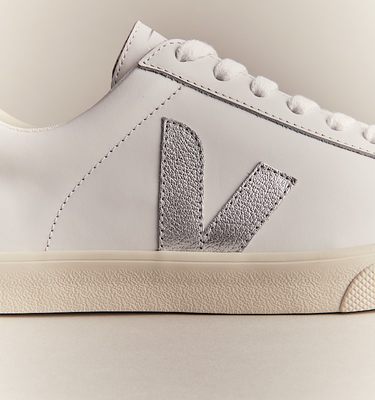 veja zapatillas esplar-logo cuero blanco EO0203883