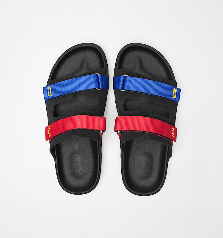 veja sapatilhas veja-x-homecore-arpoador camurça multicolor HO3220935 Top view
