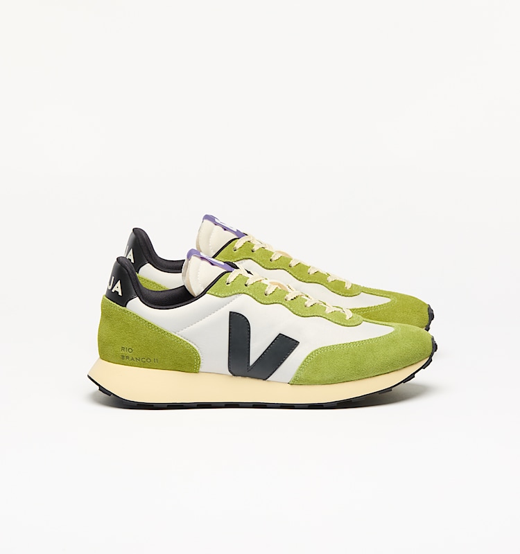 veja zapatillas rio-branco-ii reciclado verde RO3420853 Lateral view