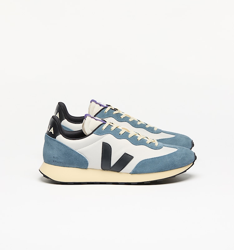 veja zapatillas rio-branco-ii reciclado azul RO3420854 Lateral view