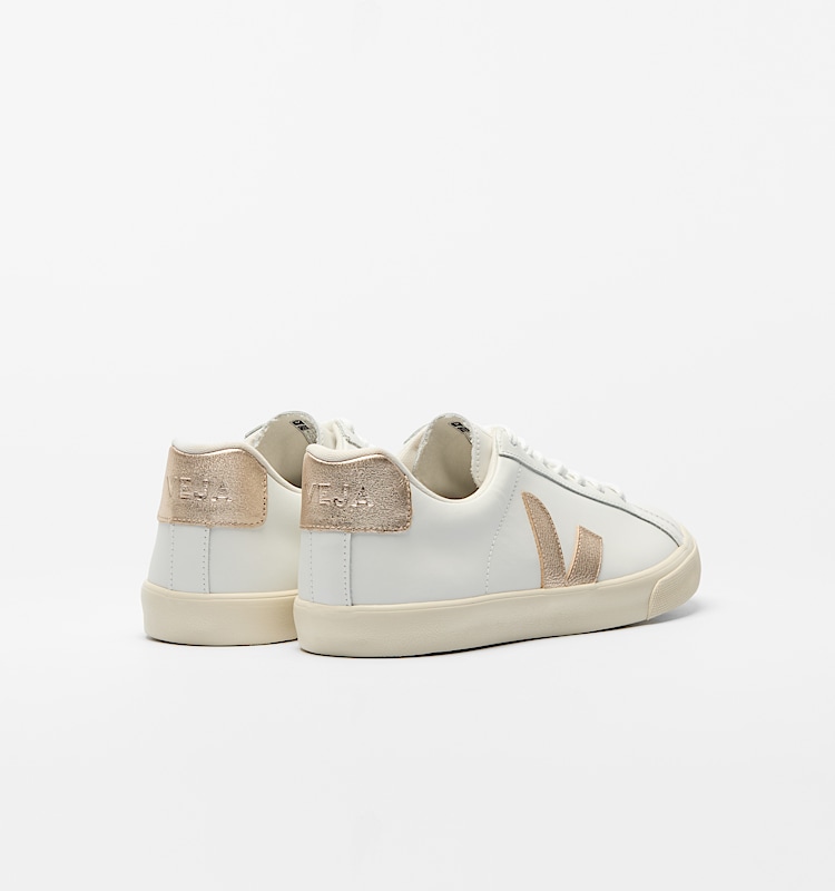 veja sneakers esplar-logo leather white EO0202490 Back view