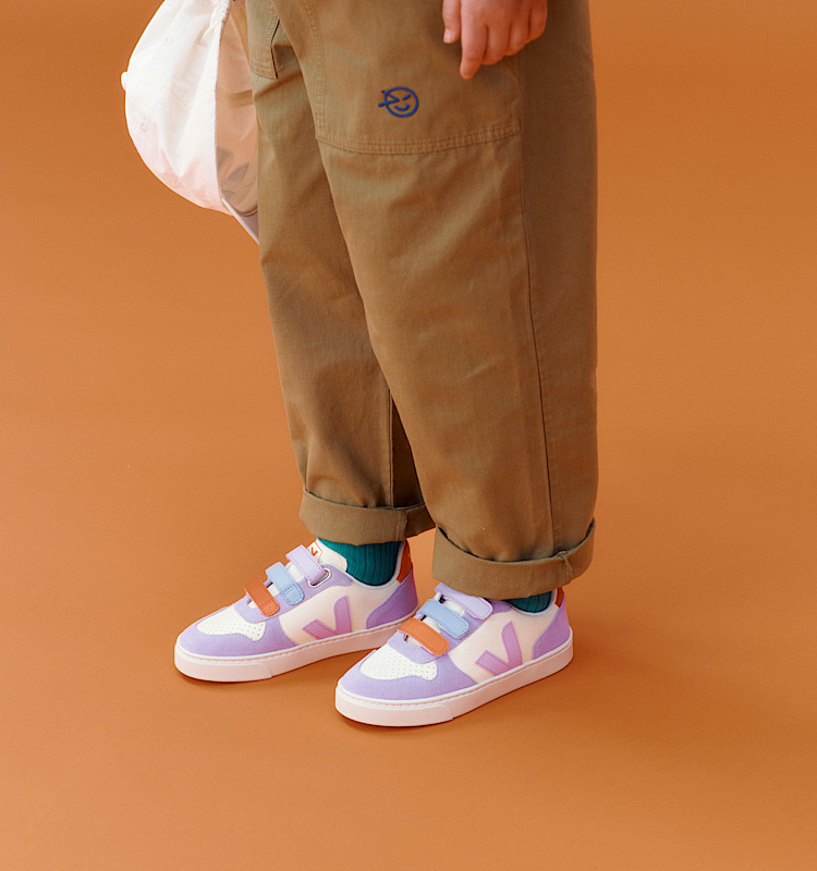 veja sneakers small-v-10 leather purple CV0520614