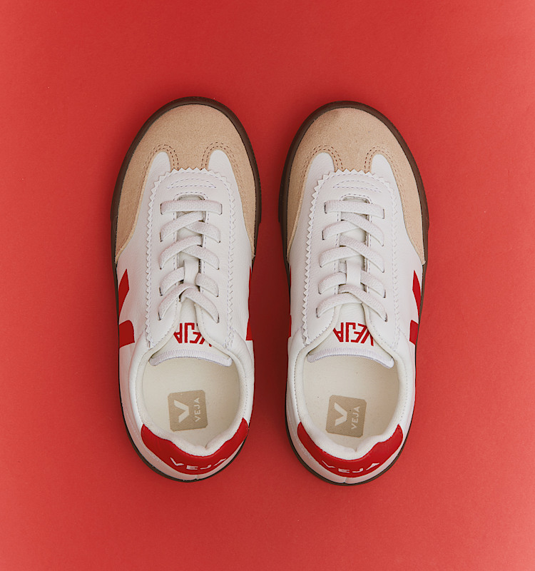 veja zapatillas small-volley cuero-orgánico blanco SY2021012