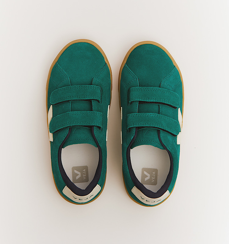 veja sneakers small-v-10 suede green CV0320621