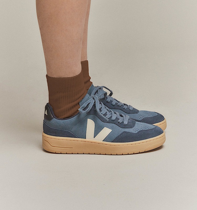 veja zapatillas v-90 ante azul vd0303848