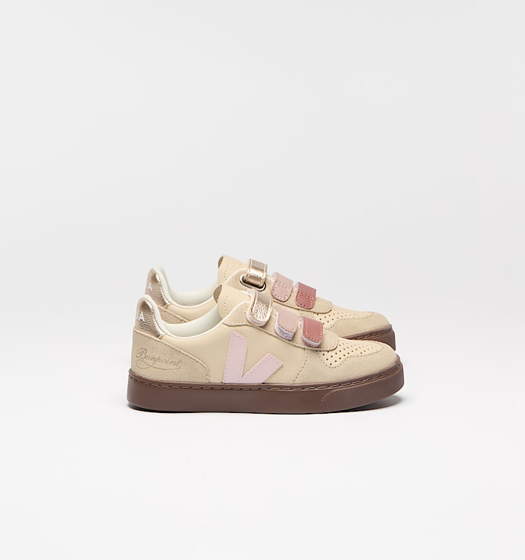 veja zapatillas small-v-10-veja-x-bonpoint cuero beige bo0521196 Lateral view