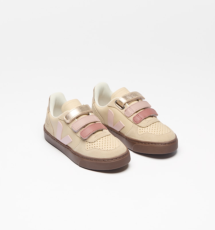 veja zapatillas small-v-10-veja-x-bonpoint cuero beige bo0521196 Top view